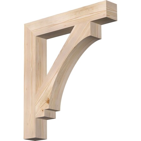 Ekena Millwork Imperial Block Smooth Bracket, Douglas Fir, 5 1/2"W x 36"D x 40"H BKT06X36X40IMP05SDF